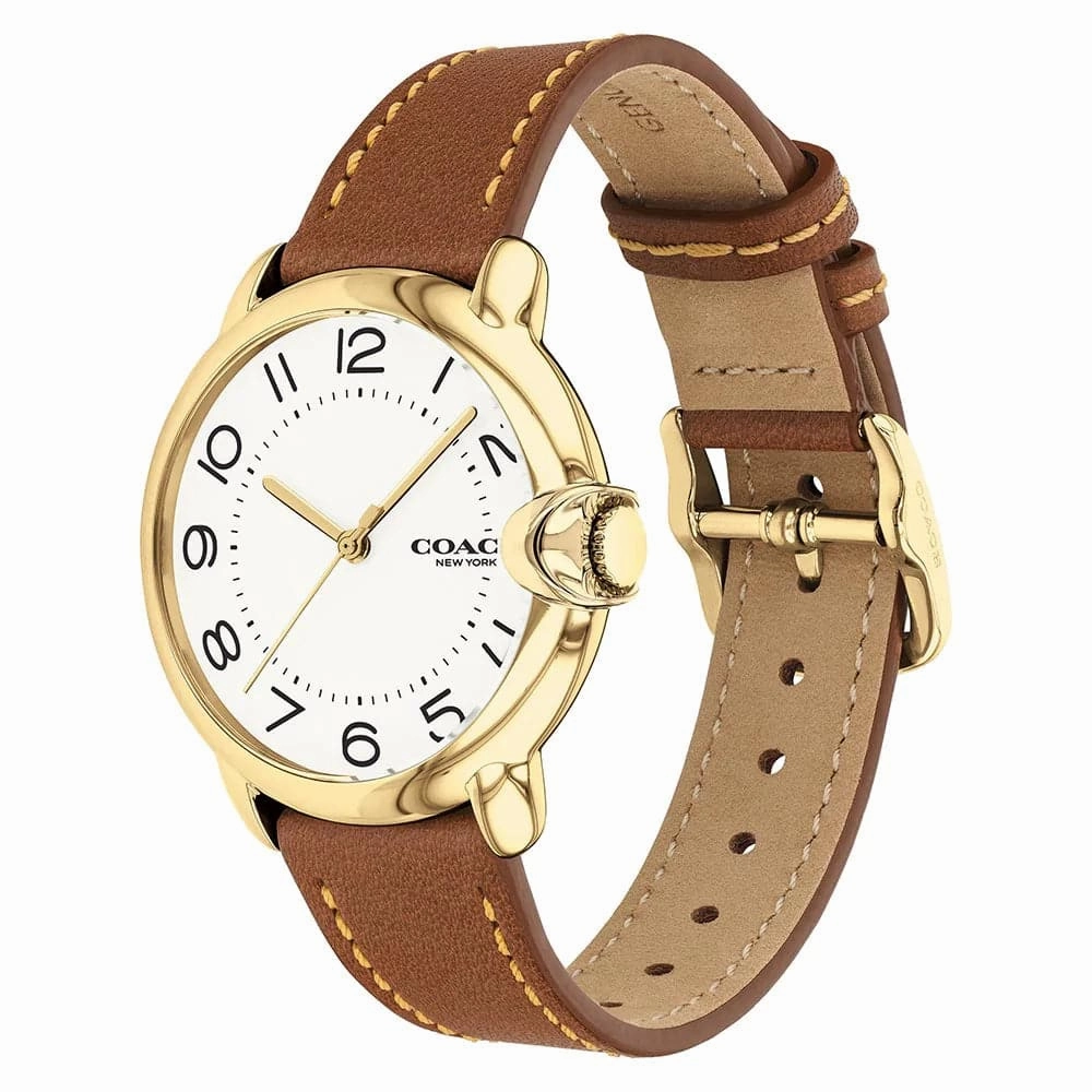 COACH ARDEN 14503607 BROWN LEATHER WOMEN WATCH