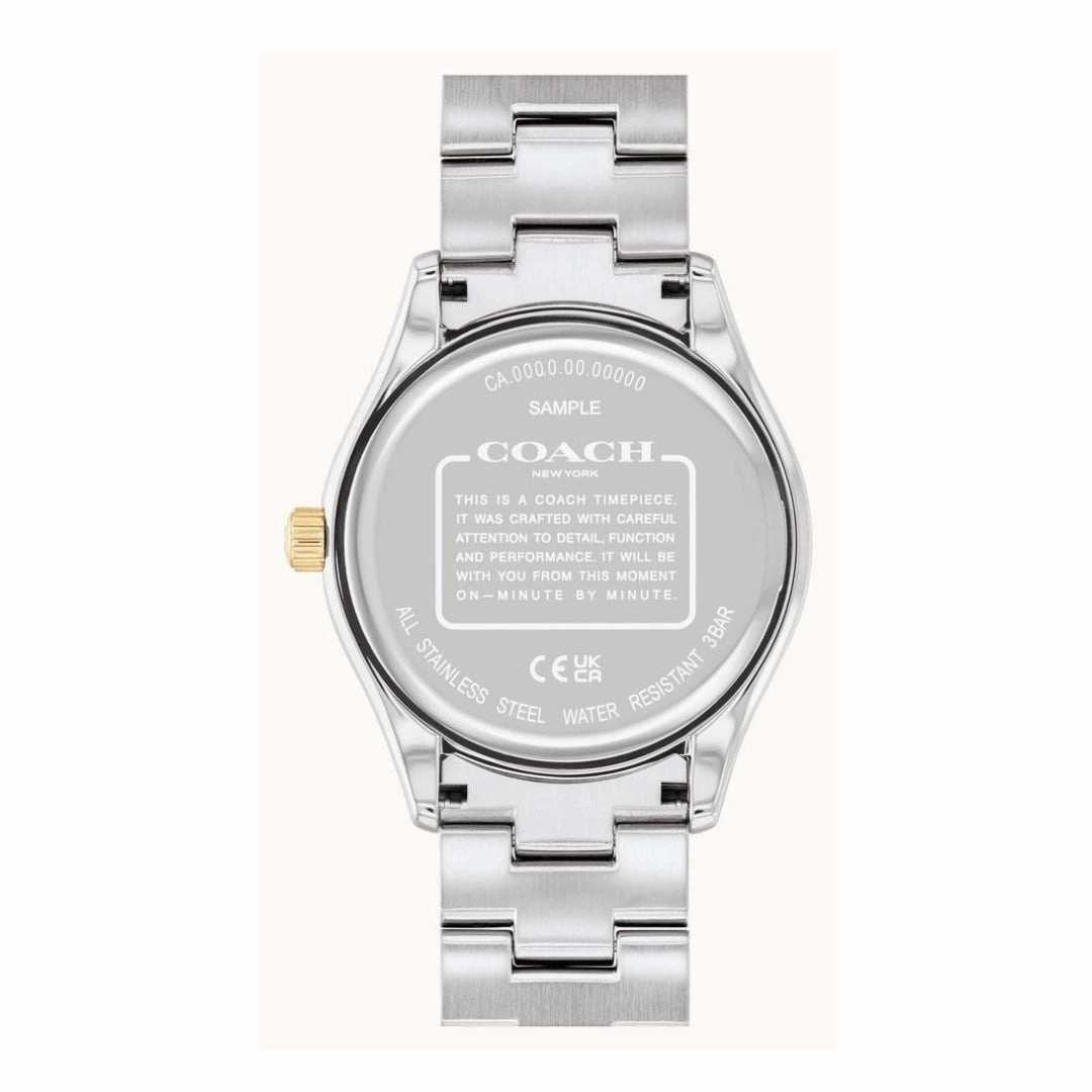 COACH BROOKS 38mm TWO-TONE STEEL WATCH 14400034