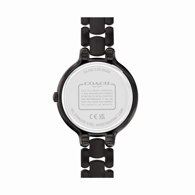 COACH CHELSEA BLACK STEEL WATCH 14504352