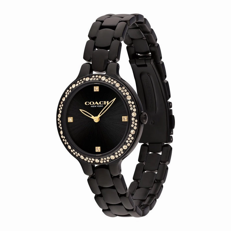 COACH CHELSEA BLACK STEEL WATCH 14504352