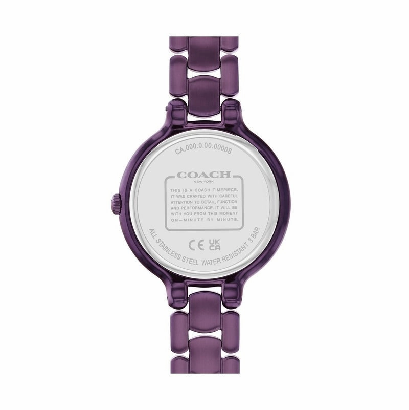 COACH CHELSEA PURPLE STEEL WATCH 14504353