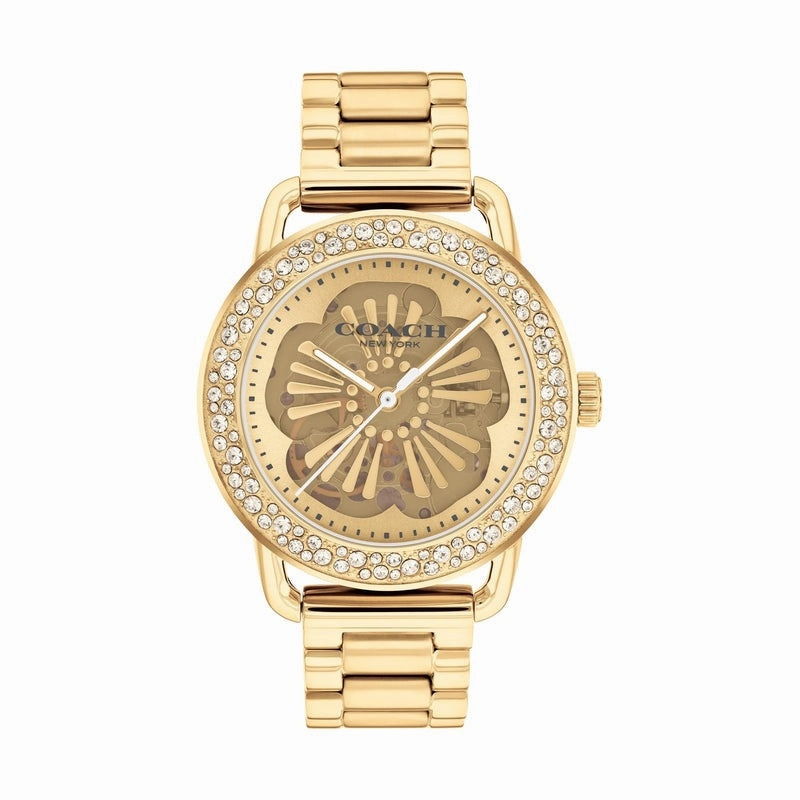 COACH CRUISER GOLD STEEL BRACELET WATCH 14504368