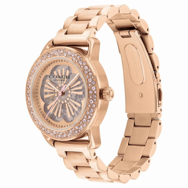 COACH CRUISER ROSE GOLD STEEL BRACELET WATCH 14504367