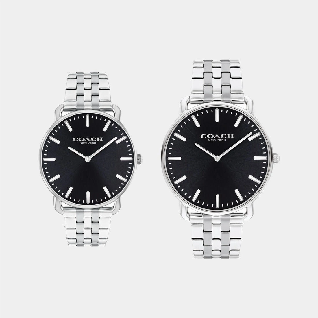 COACH ELLIOT BLACK DIAL STAINLESS STEEL WATCH 14000116