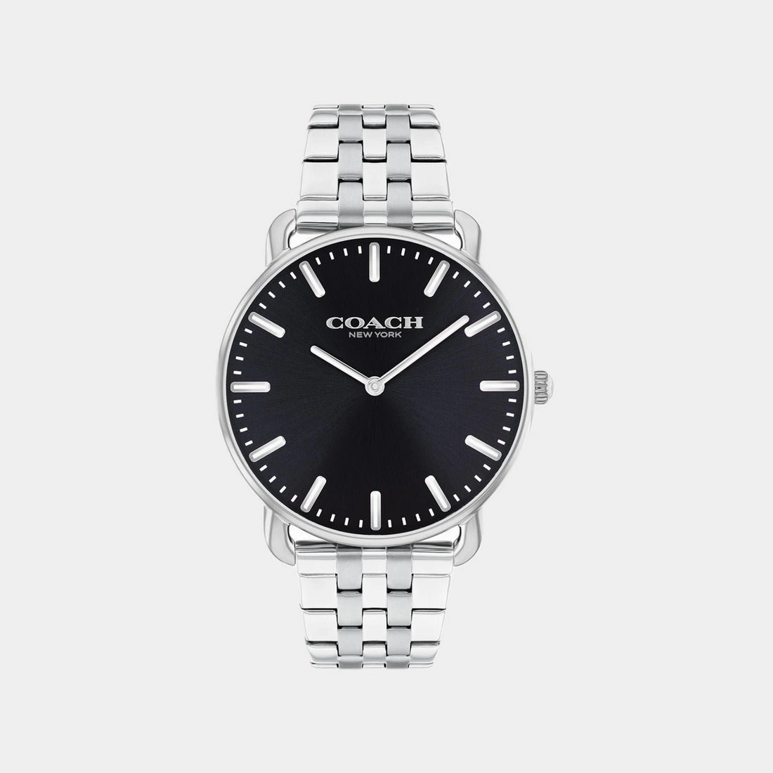 COACH ELLIOT BLACK DIAL STAINLESS STEEL WATCH 14000116