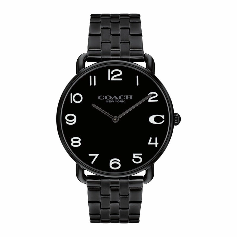 COACH ELLIOT BLACK QUARTZ STAINLESS STEEL MEN'S WATCH 14602670