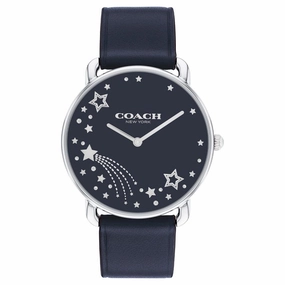 COACH ELLIOT STARS DIAL BLUE LEATHER STRAP WATCH 14504376