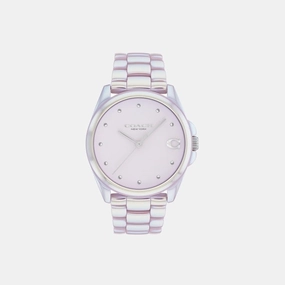 COACH GREYSON BLUSH CERAMIC BRACELET WATCH 14504391