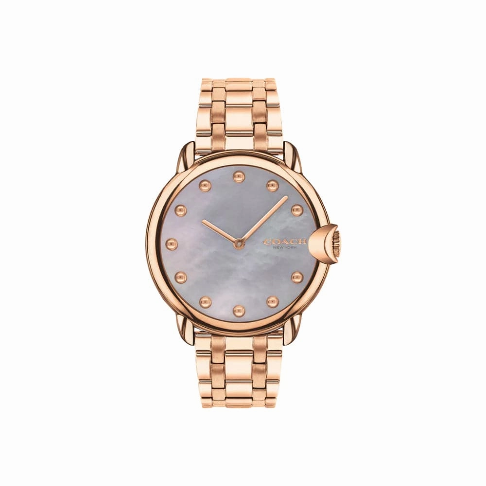 Coach New York Arden Rose Gold Stainless Steel Strap Women Watch 14503988