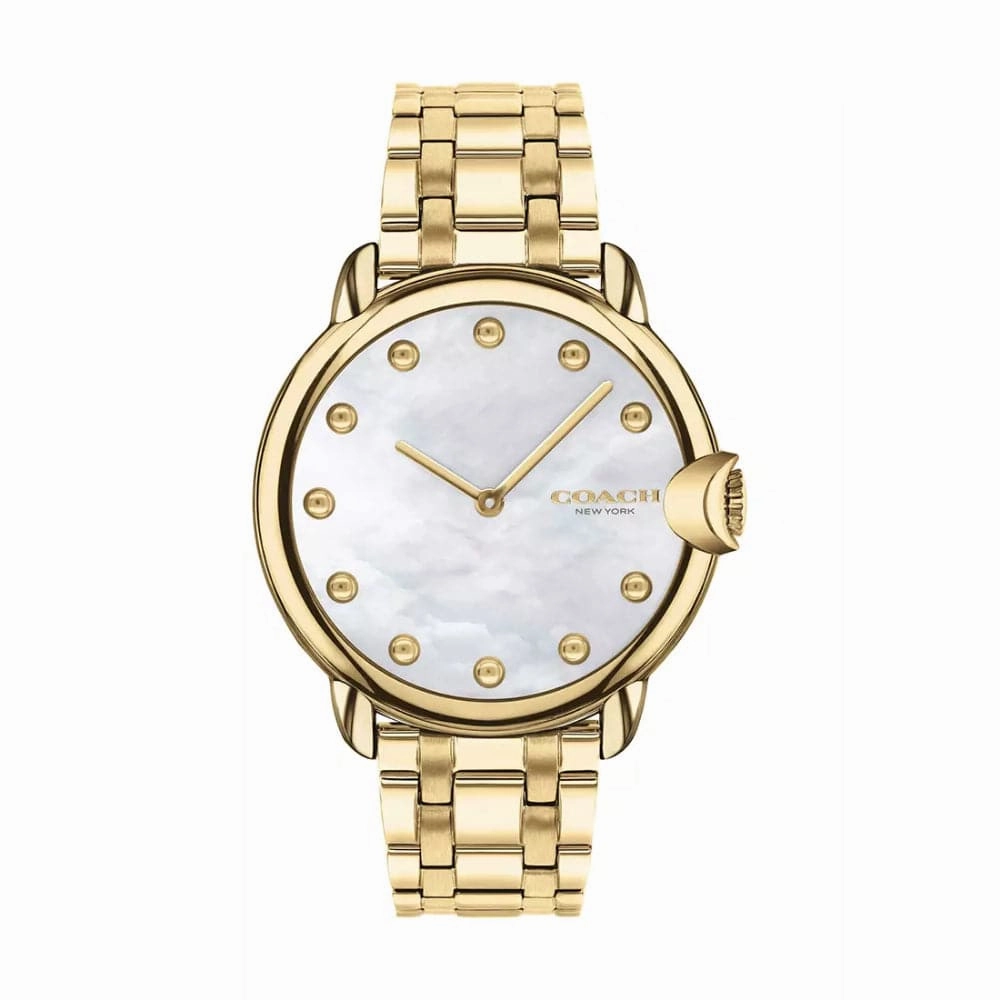 Coach New York Arden Silver Dial Gold Stainless Steel Strap Women Watch 14503987