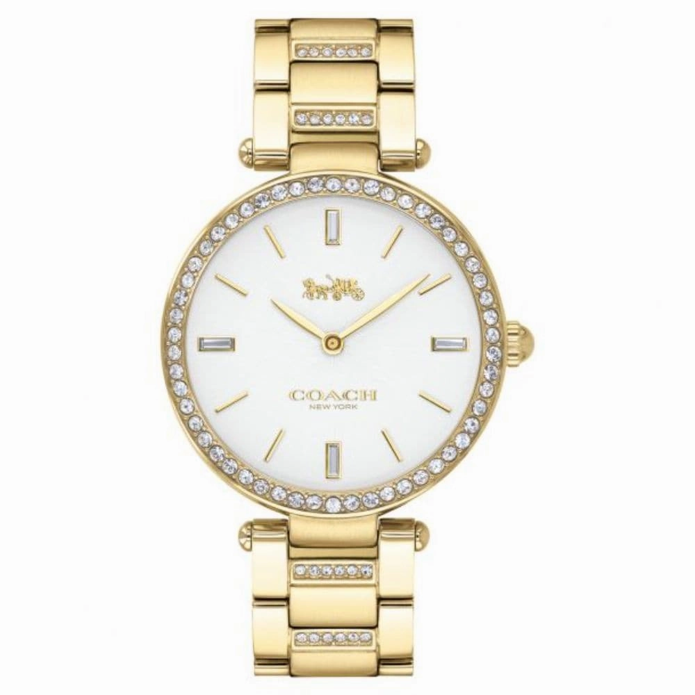 COACH PARK CRYSTAL ACCENT 14503093 GOLD STAINLESS STEEL WOMEN'S WATCH
