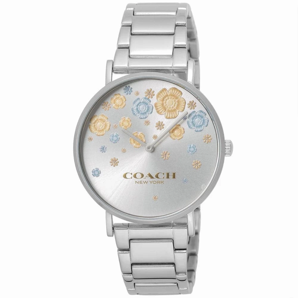 Coach Perry Silver Dial Stainless Steel Strap Women Watch 14000065