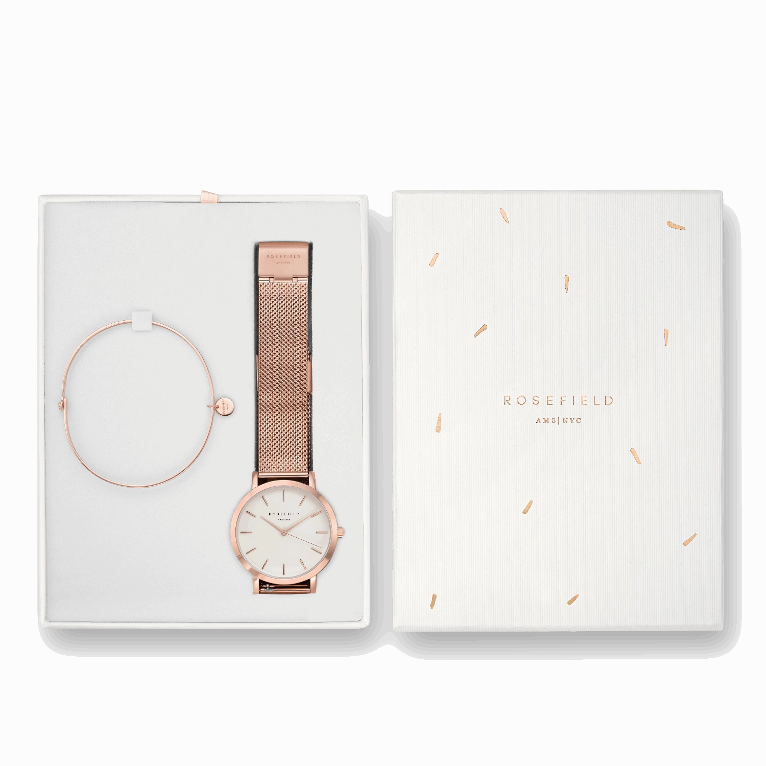Coffret Rosefield The Mercer Blanc Or Rose   The Wooster Or Rose Medium