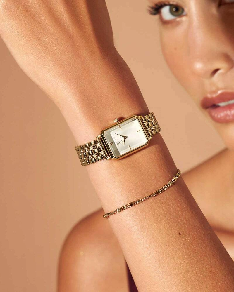 Coffret Rosefield The Octagon Sunray Gold   bracelet Roset gold X265