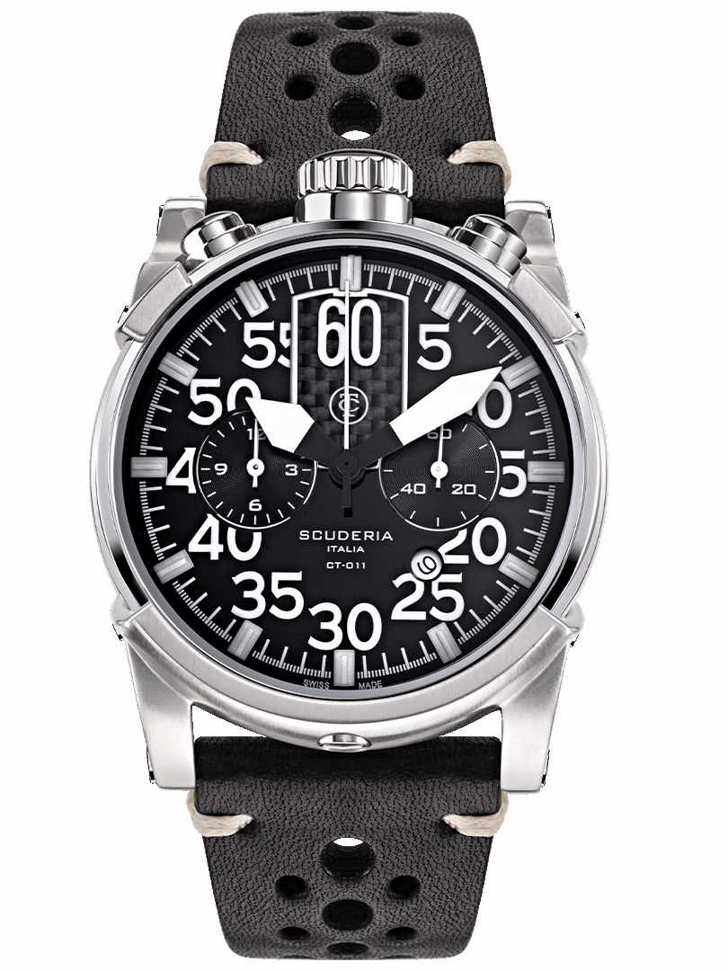CT Scuderia BULLET HEAD SATURNO Swiss Made Chrono Mens Watch CWEG00119