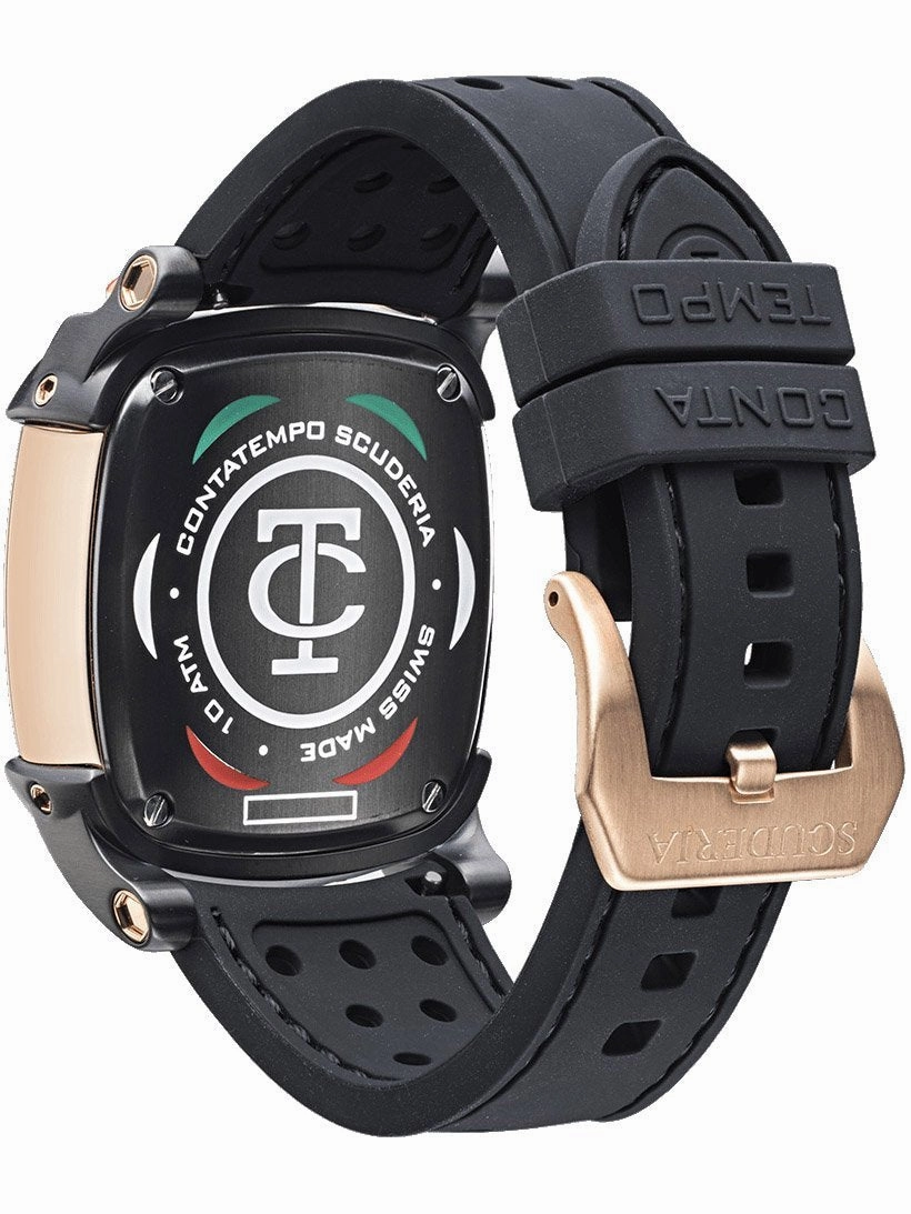 CT Scuderia SCRAMBLER SATURNO Swiss Made Mens Rose Gold Watch CWEF00219
