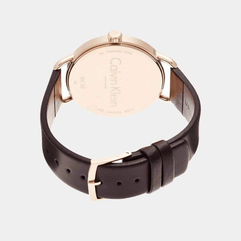 Damenuhr Women Quartz Black Dial Analog Leather Watch K7B236G3
