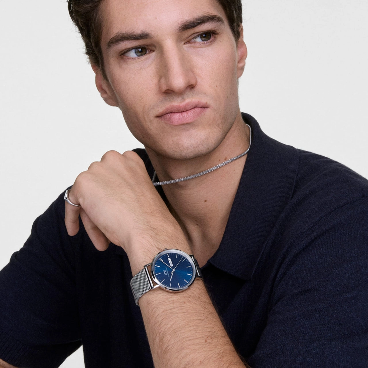 Daniel Wellington Classic Sterling Arctic Blue Dial Watch DW00100833