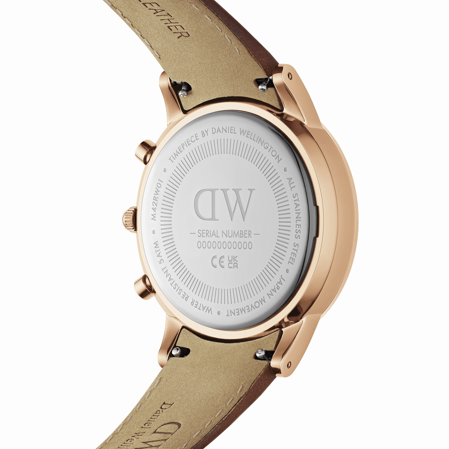 Daniel Wellington Iconic Chronograph 42mm Mawes Amber Sunray Watch DW00100640