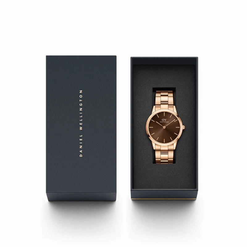 Daniel Wellington Iconic Link Amber Watch 40mm