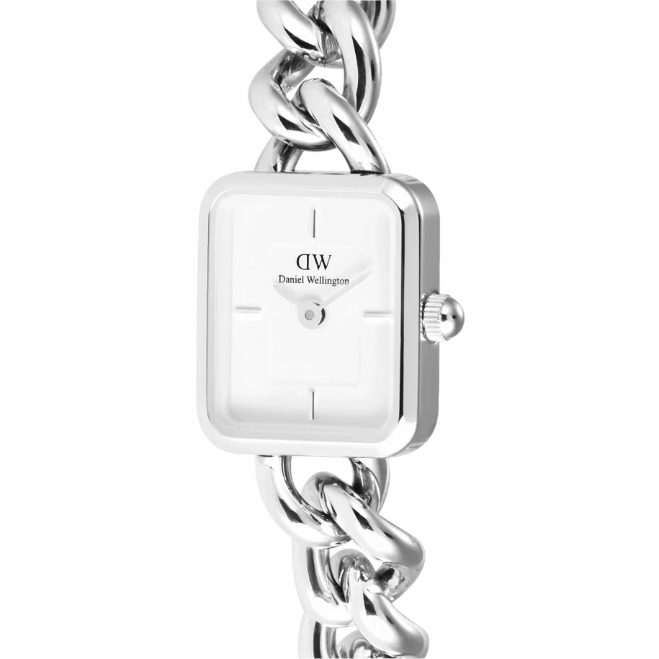 Daniel Wellington Jolie Silver Chain White Dial Watch DW00100834