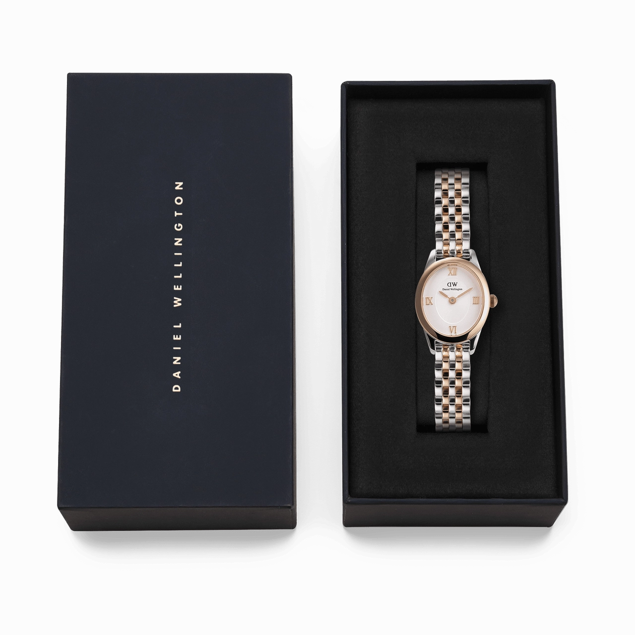 Daniel Wellington Ophelia Mini Beans Link White Dial Watch DW00100810