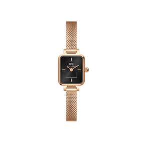 Daniel Wellington Quadro Mini-Onyx Onyx Sunray Rose Gold 15.4x18.2 Watch