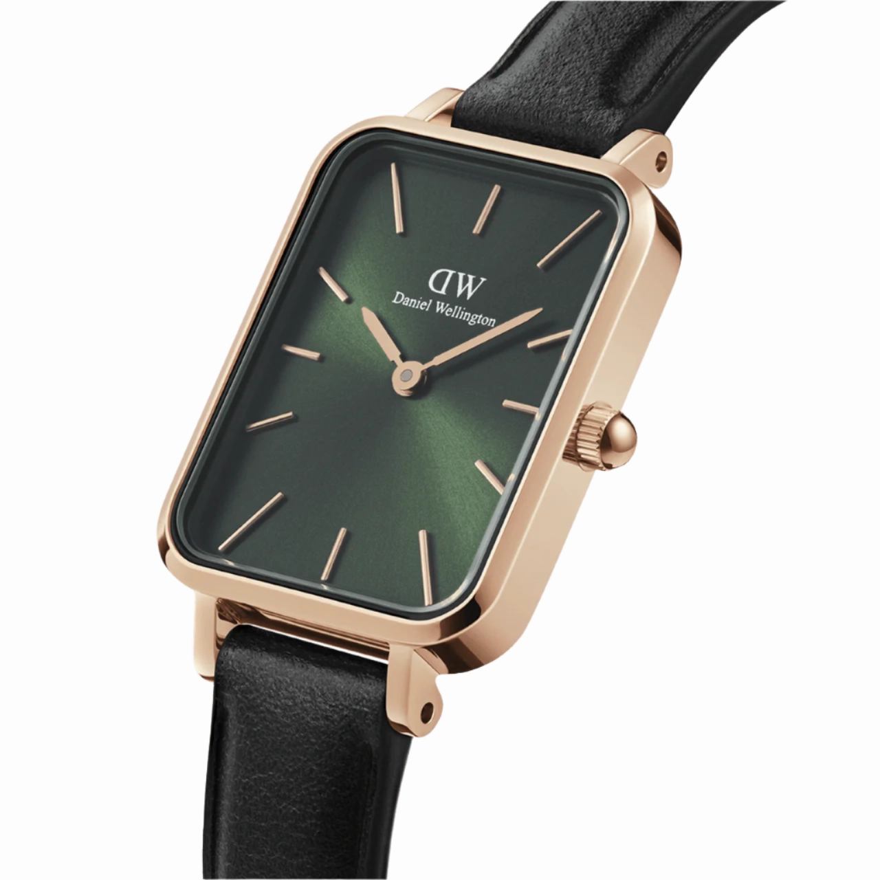 Daniel Wellington Quadro Pressed Sheffield Black Leather Watch DW00100446