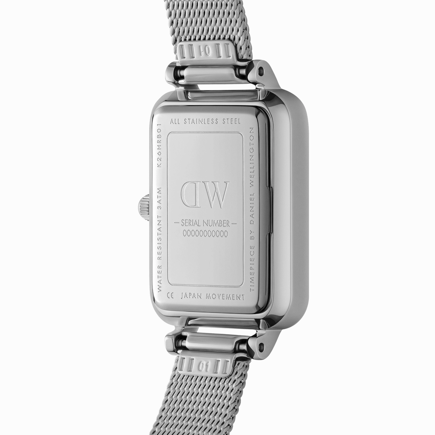 Daniel Wellington Quadro Roman Numerals Sterling Watch DW00100690