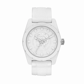 DIESEL DZ1590 Rubber Company White Dial White Rubber Men's Watch