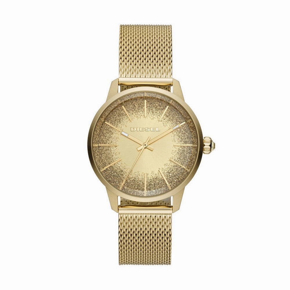 DIESEL DZ5591 Stainless Steel Three hand gold-tone Women's watch