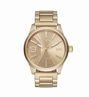 Diesel Rasp Gold Stainless Steel Gold Dial Watch DZ1761