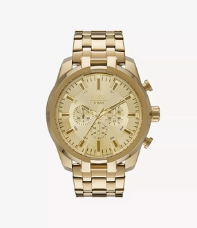 Diesel Split Chronograph Gold-Tone Stainless Steel Watch DZ4590