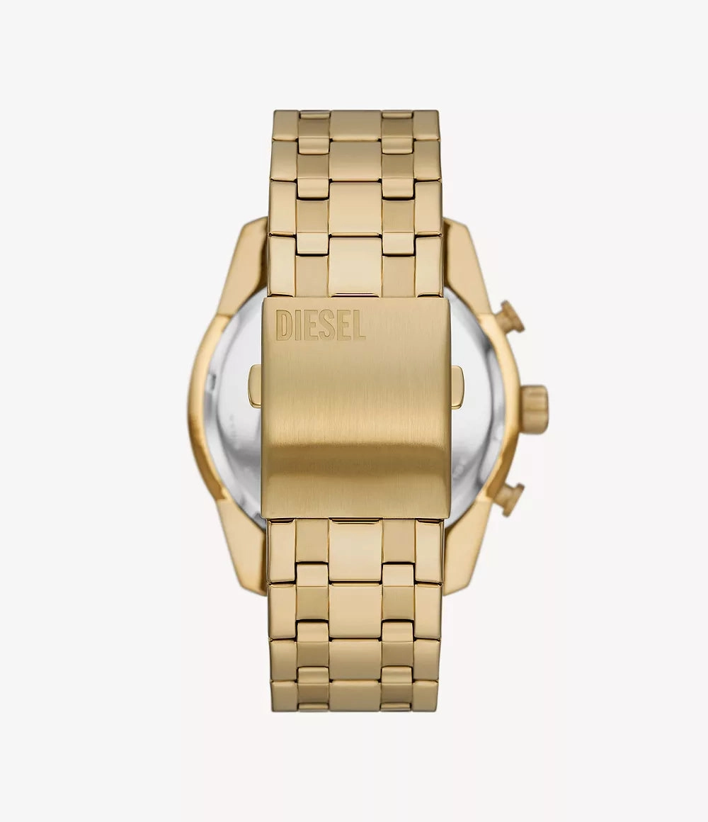 Diesel Split Chronograph Gold-Tone Stainless Steel Watch DZ4590