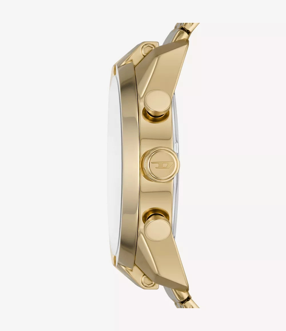 Diesel Split Chronograph Gold-Tone Stainless Steel Watch DZ4590