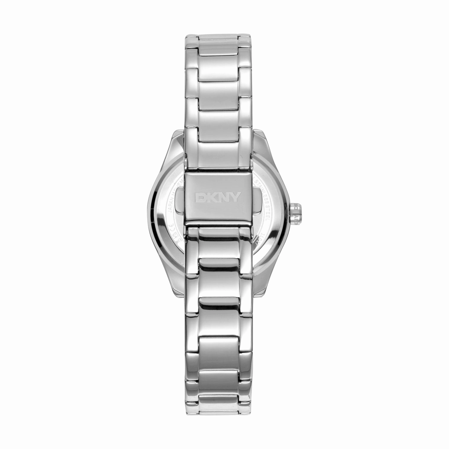 DKNY Chambers Glitz Silver Dial Stainless Steel Watch DK1L017M0035