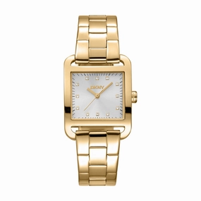 DKNY City Midi Silver Dial Stainless Steel Watch DK1L004M0055
