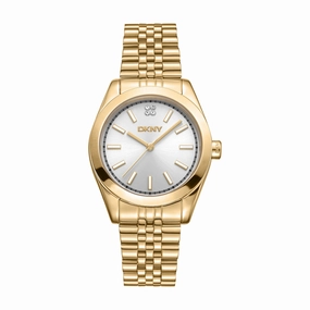 DKNY Nolita Midi Silver Dial Stainless Steel Watch DK1L029M0055