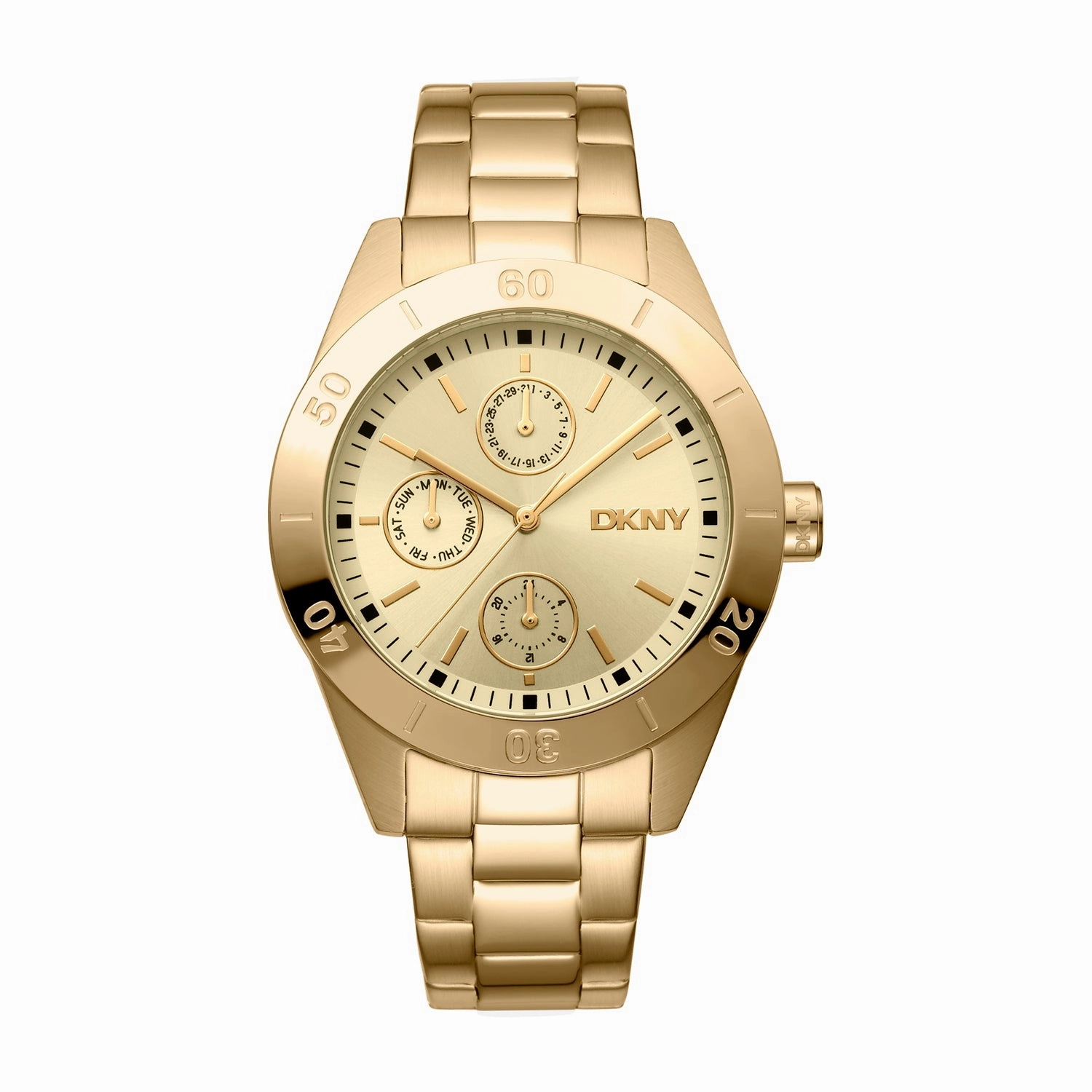 DKNY Nolita Sport Champagne Dial Stainless Steel Watch DK1L079M0025