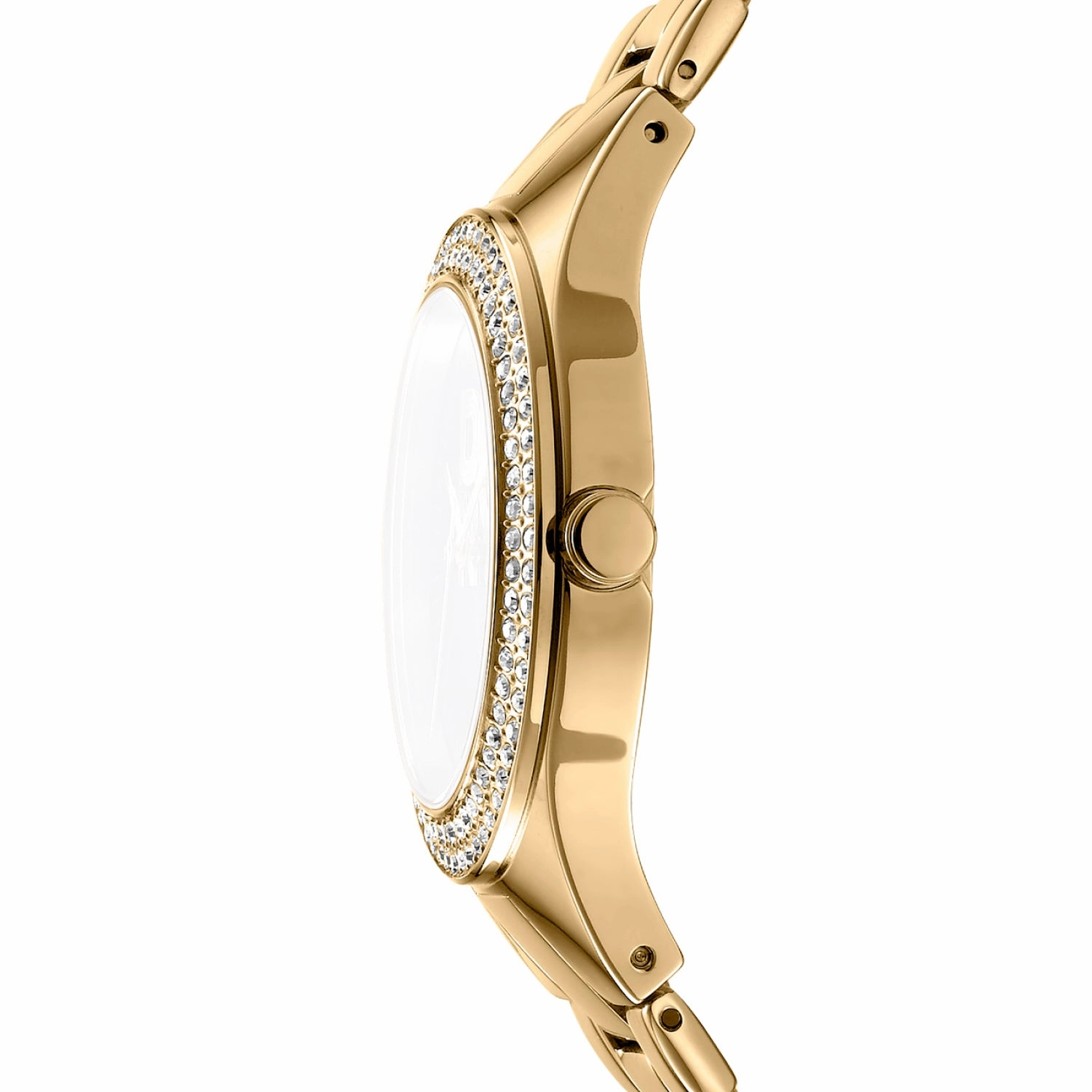 DKNY Parsons Glitz Silver Dial Stainless Steel Watch DK1L025M0045