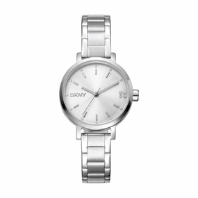 DKNY Soho Glitz Silver Dial Stainless Steel Watch DK1L038M0045