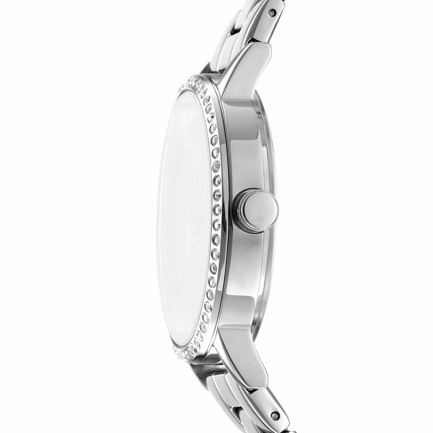 DKNY Soho Logo Silver Dial Stainless Steel Watch DK1L035M0205