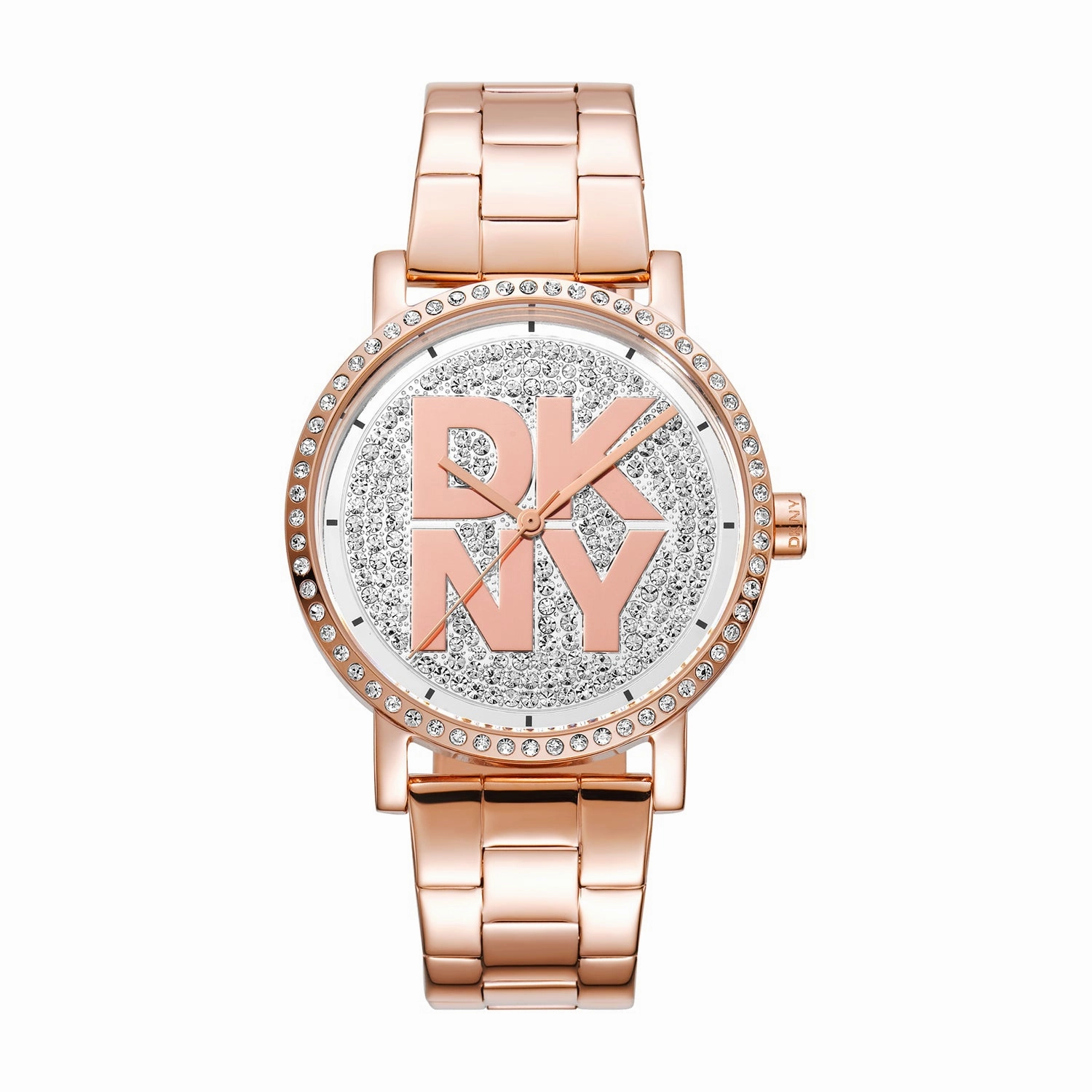 DKNY Soho Logo Silver Dial Stainless Steel Watch DK1L035M0225