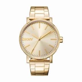 DKNY Soho Maxi Champagne Dial Stainless Steel Watch DK1L034M0045