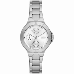 DKNY Women's Watch - Chambers Quartz Silver Dial Stainless Steel Bracelet | NY6678