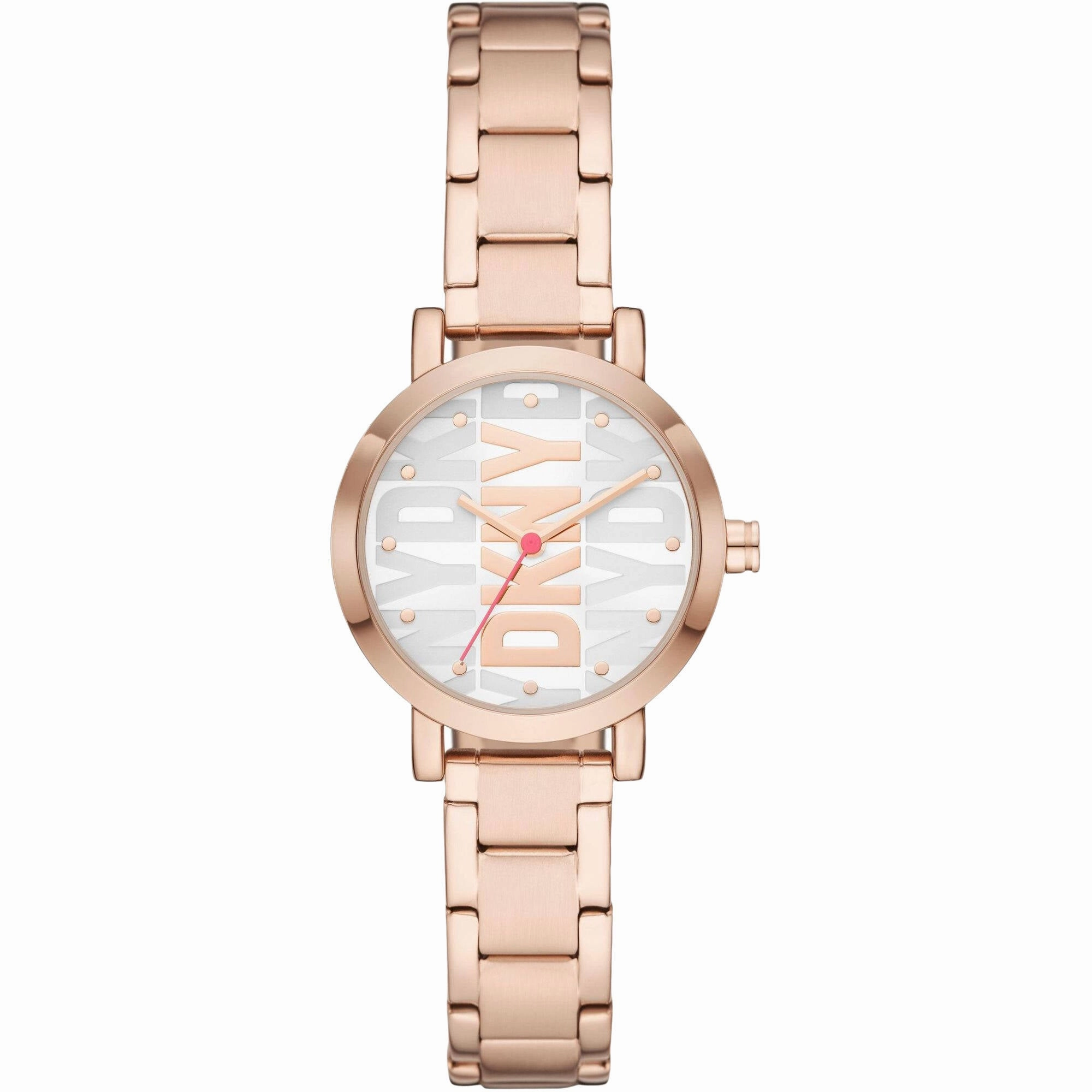 DKNY Women's Watch - Soho Quartz Silver Dial Rose Gold Tone Steel Bracelet | NY6648
