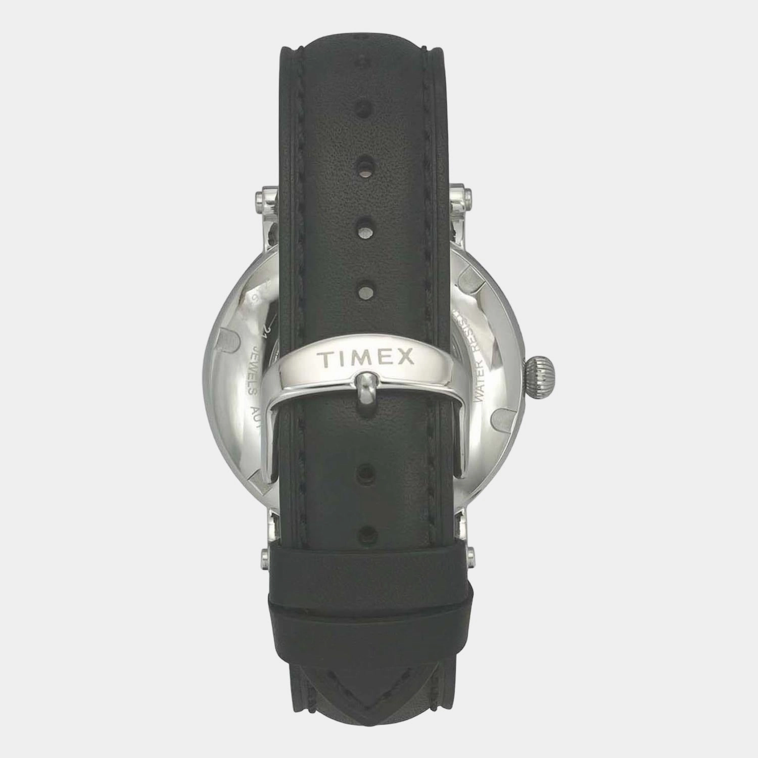 E-Class Men's Black Automatic Leather Watch TWEG16716