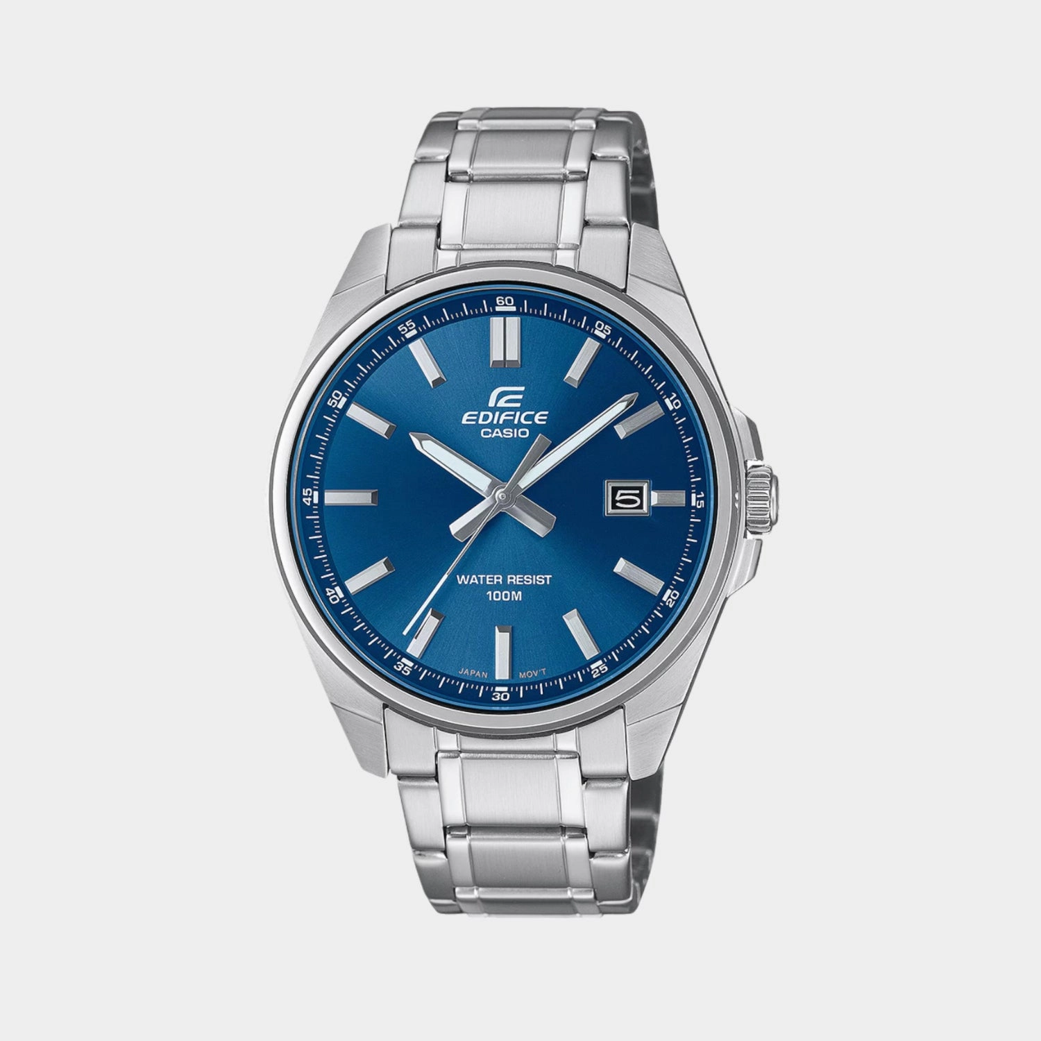Edifice Men Quartz Blue Dial Analog Stainless Steel Watch EFV-150D-2AVUDF ED619