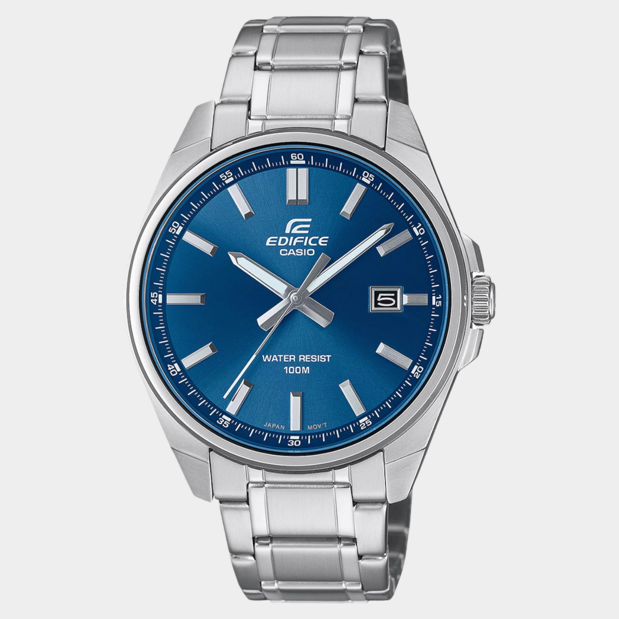Edifice Men Quartz Blue Dial Analog Stainless Steel Watch EFV-150D-2AVUDF ED619
