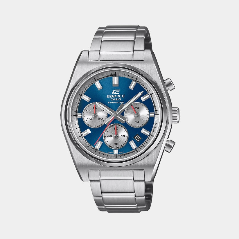 Edifice Men Quartz Blue Dial Chronograph Stainless Steel Watch EFB-730D-2AVUDF ED634
